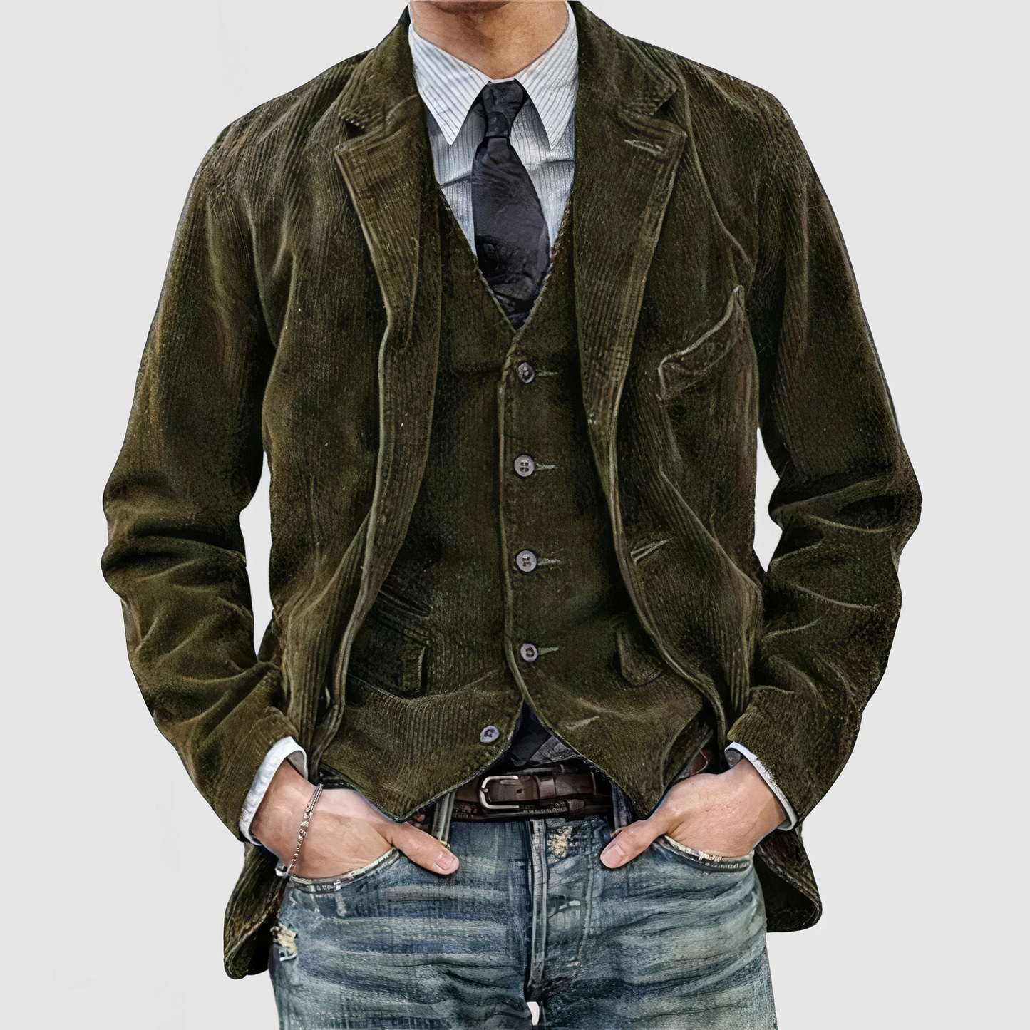 Krohn-e | Lässige Cordjacket