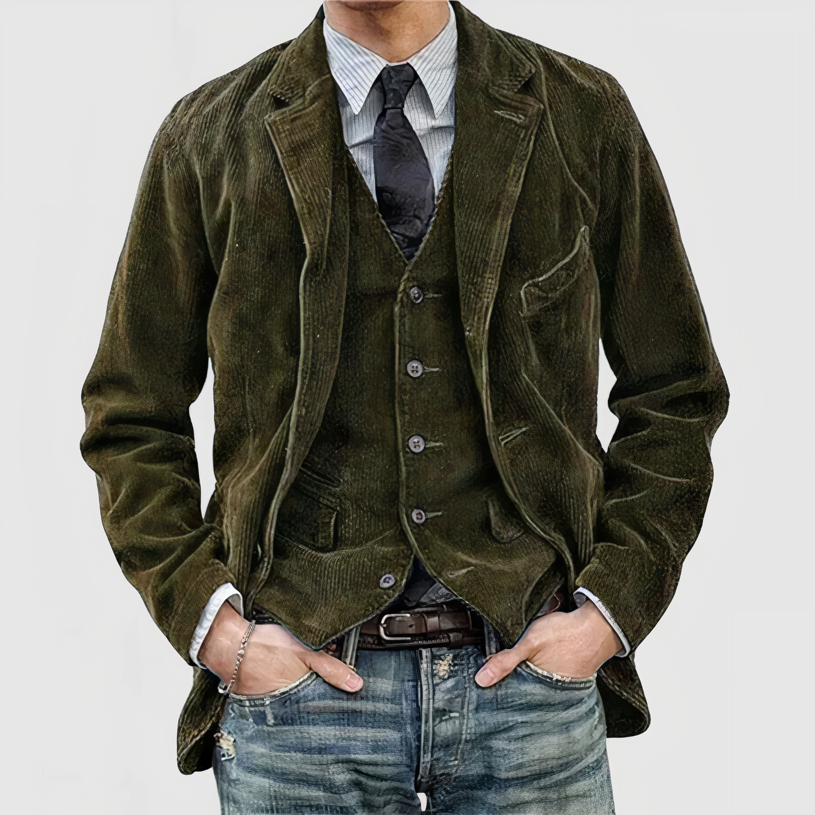 Krohn-e | Lässige Cordjacket