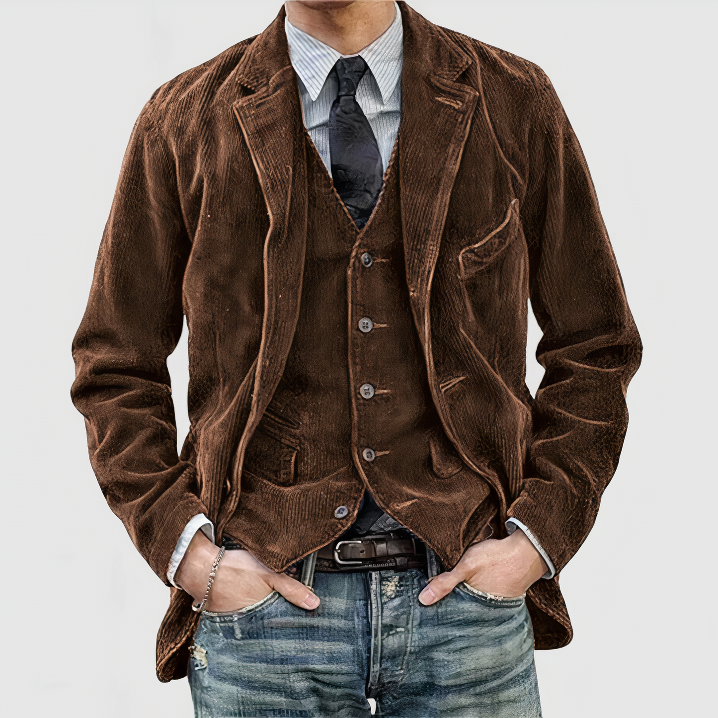 Krohn-e | Lässige Cordjacket