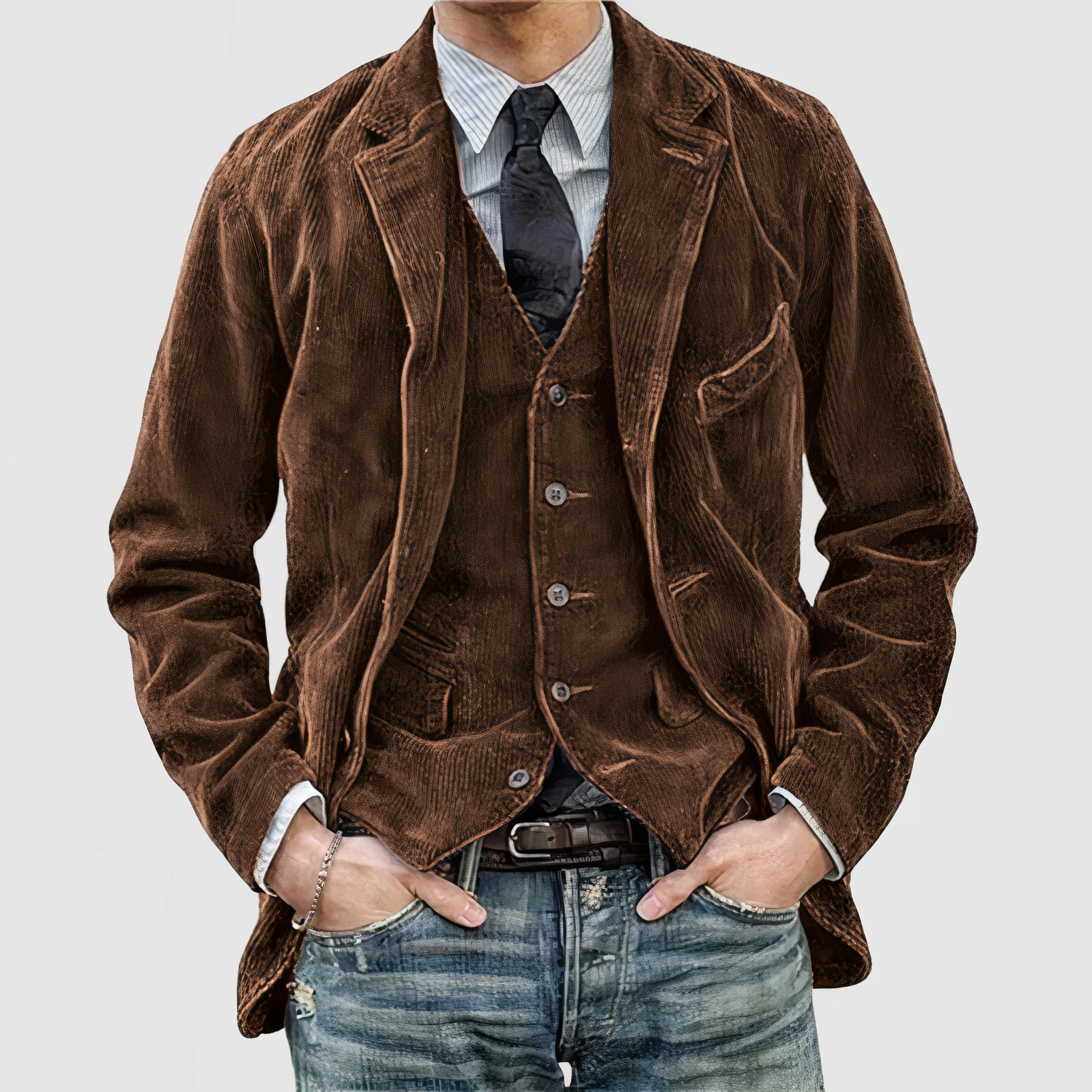 Krohn-e | Lässige Cordjacket