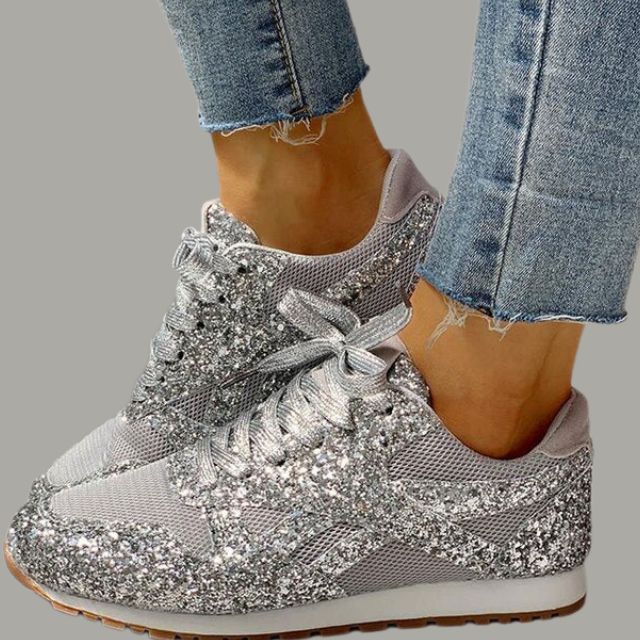 Moderne, glitzernde Sneaker - Emiko