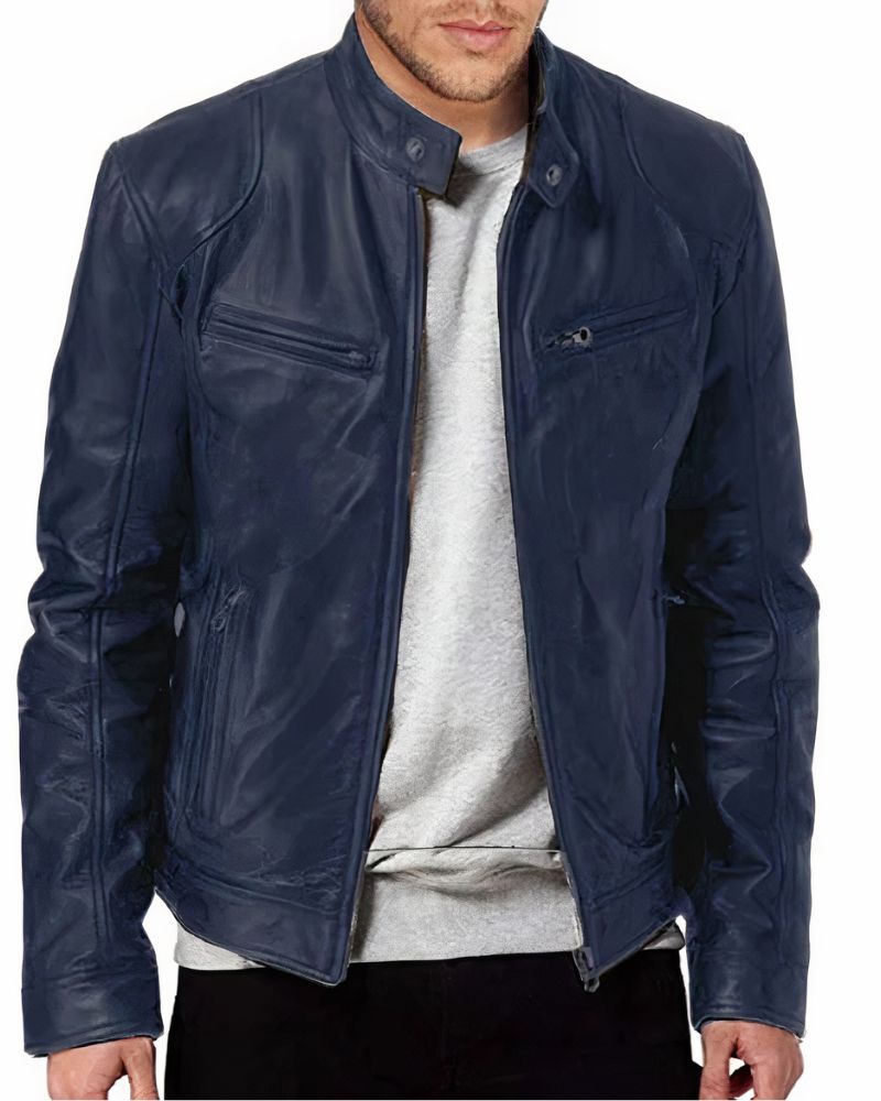 Herren Leder Motorradjacke - Erwan