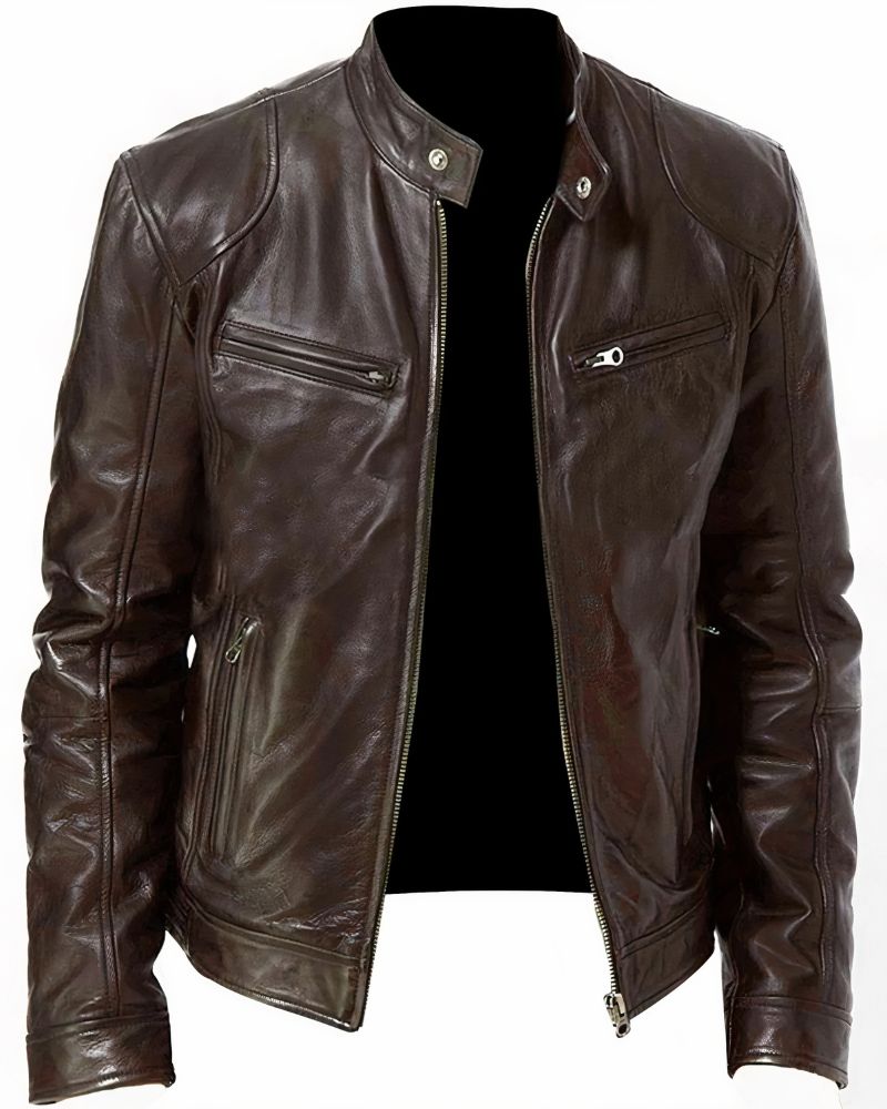 Herren Leder Motorradjacke - Erwan