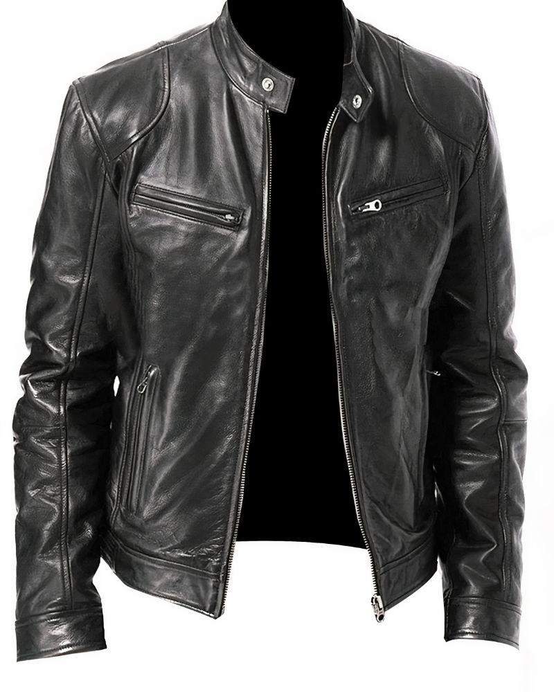 Herren Leder Motorradjacke - Erwan
