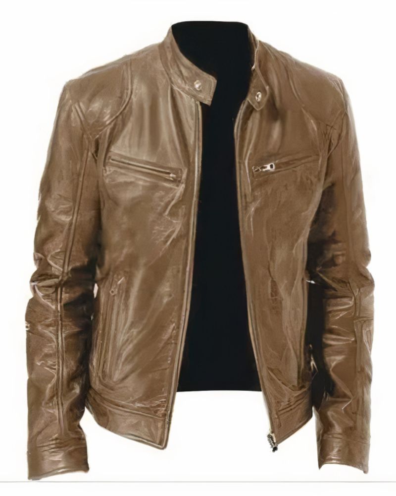 Herren Leder Motorradjacke - Erwan