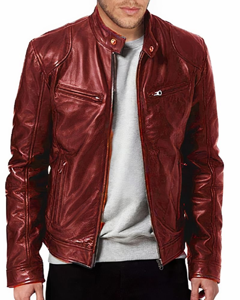 Herren Leder Motorradjacke - Erwan
