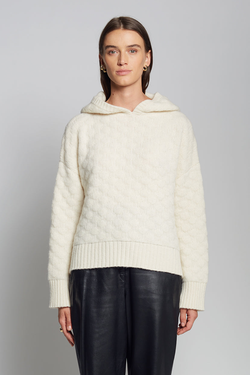 Krohn-e | Strick Hoodie Weich und Bequem Modernes Aussehen