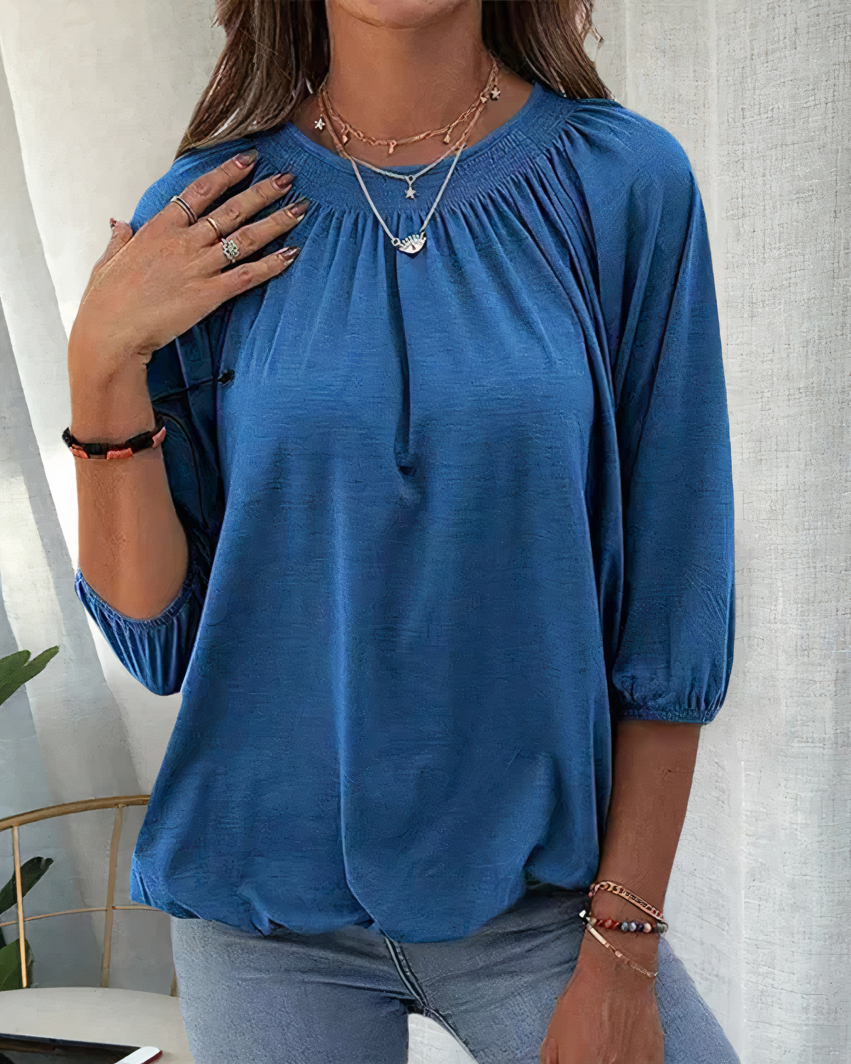 Elegante Dreiviertelarm Bluse Estelle