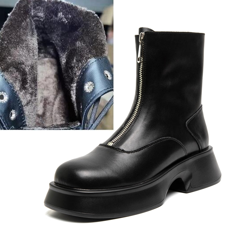 Herren und Damen Winter-Lederstiefel von Cory