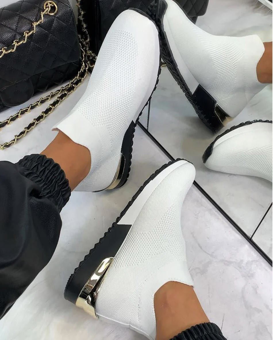 Jana Women's Breathable, Stylish, and Comfortable Elastic Slip-On Sneakers