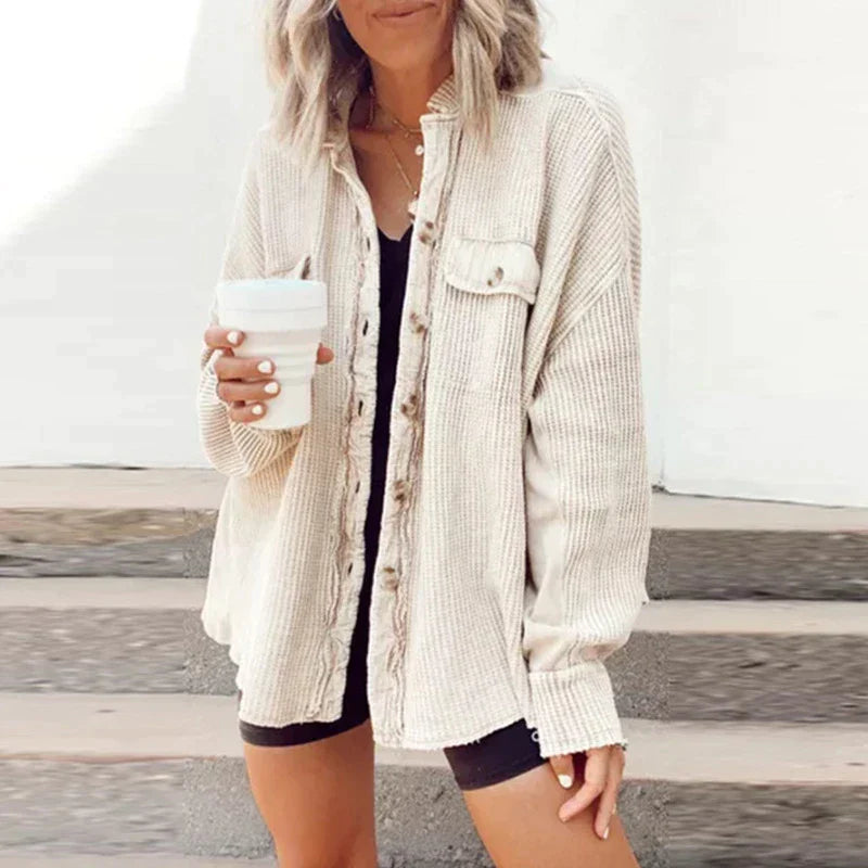 Krohn-e | Bequemer Knopf Down Cardigan