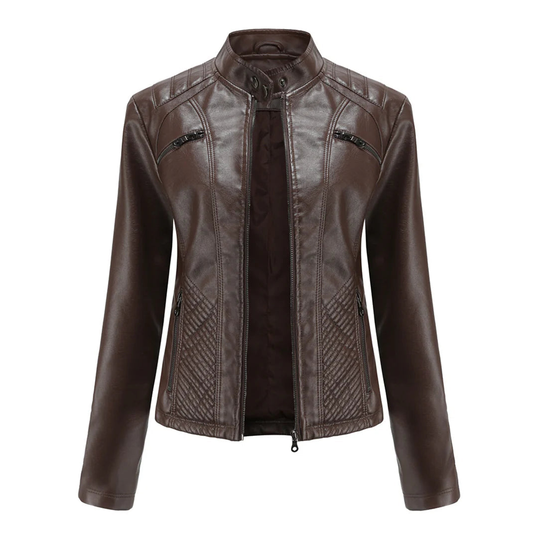 Krohn-e | Kunstleder Damenjacke
