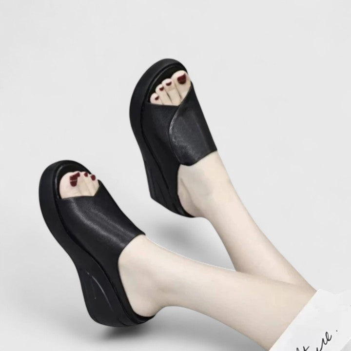KROHN-E Damen Orthopädische Keilsandalen Komfort