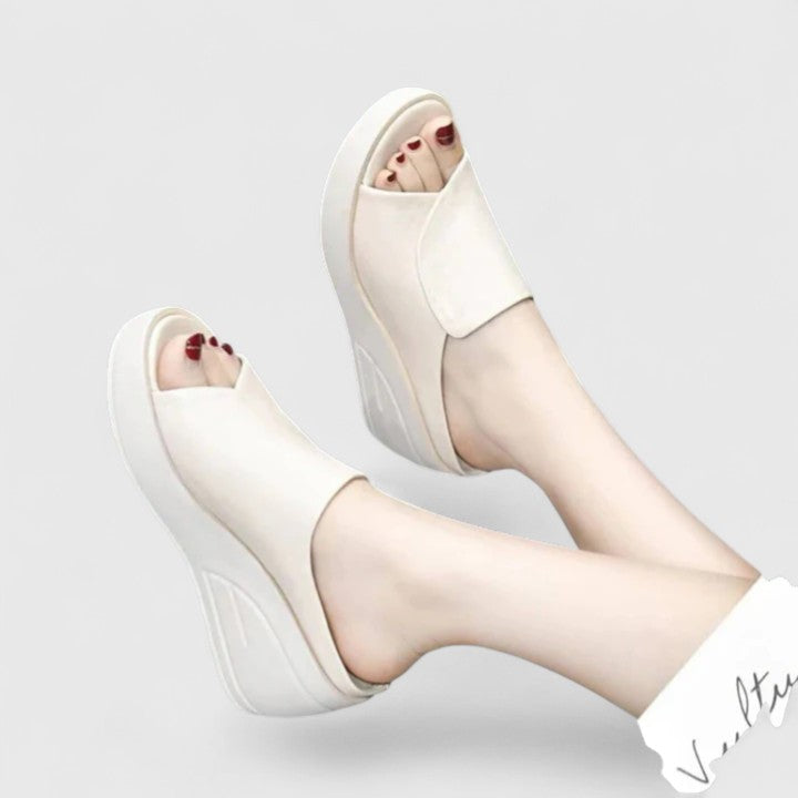 KROHN-E Damen Orthopädische Keilsandalen Komfort