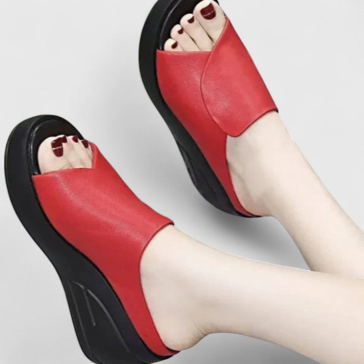 KROHN-E Damen Orthopädische Keilsandalen Komfort