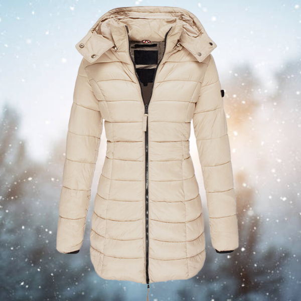 Krohn-e | Warme und Stilvolle Schwarze Pufferjacke für Damen Bequeme Passform