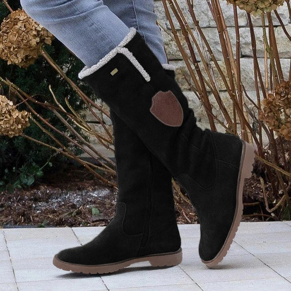 Krohn-e | Damen-Wildlederstiefel Im Vintage-Stil