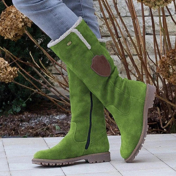 Krohn-e | Damen-Wildlederstiefel Im Vintage-Stil