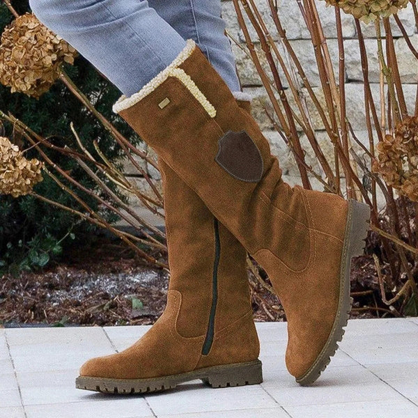 Krohn-e | Damen-Wildlederstiefel Im Vintage-Stil
