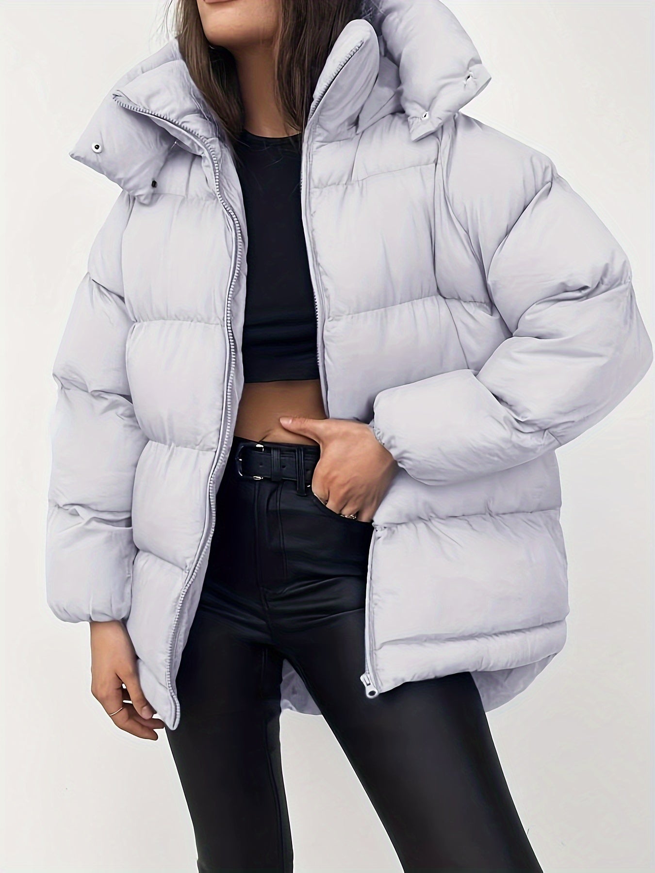 Krohn-e | Gemütliche Stilvolle Kurze Pufferjacke für Damen Warm und Vielseitig