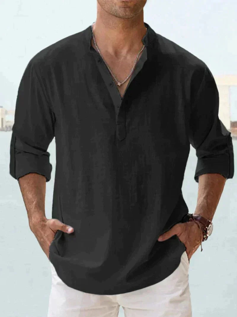 Mavrick Linen Shirt: Old Money Style