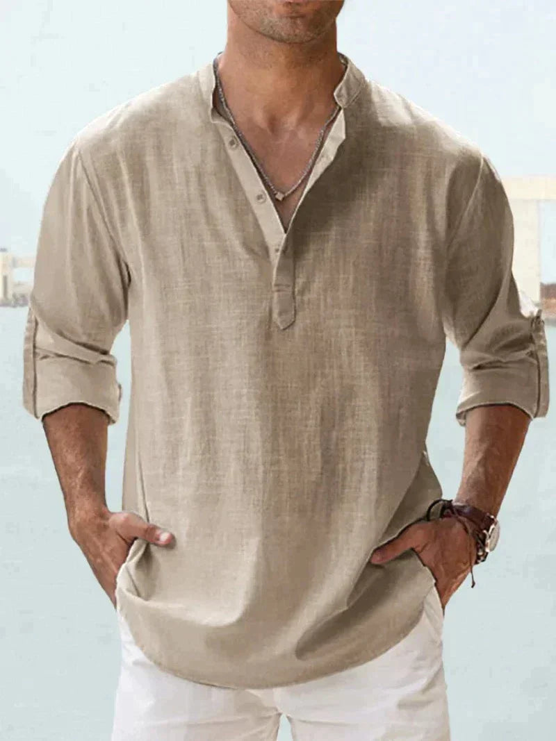 Mavrick Linen Shirt: Old Money Style