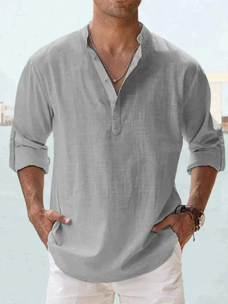 Mavrick Linen Shirt: Old Money Style