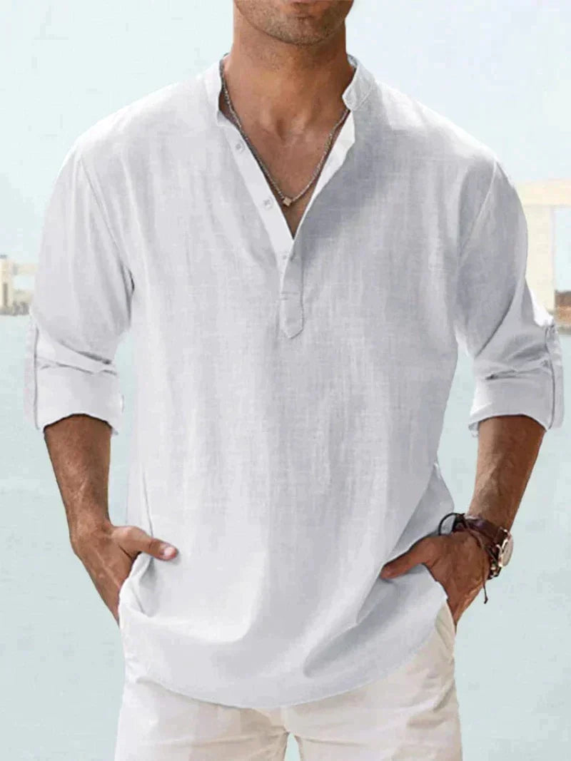 Mavrick Linen Shirt: Old Money Style