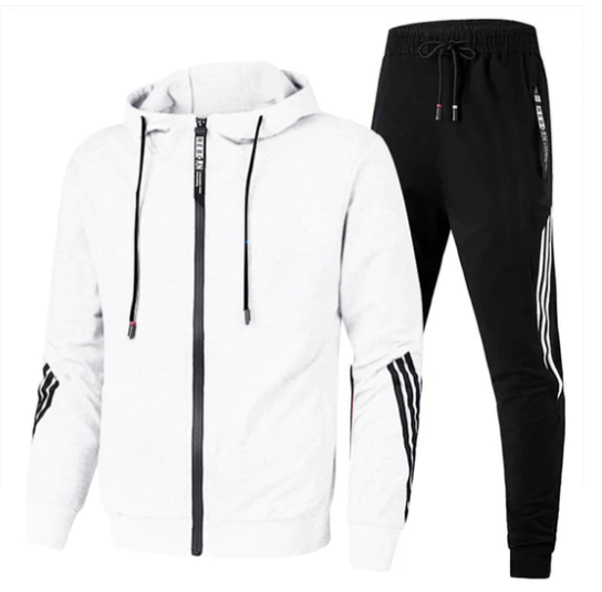 Langarm-Kapuzenpullover mit Reißverschluss und Jogginghose im Set