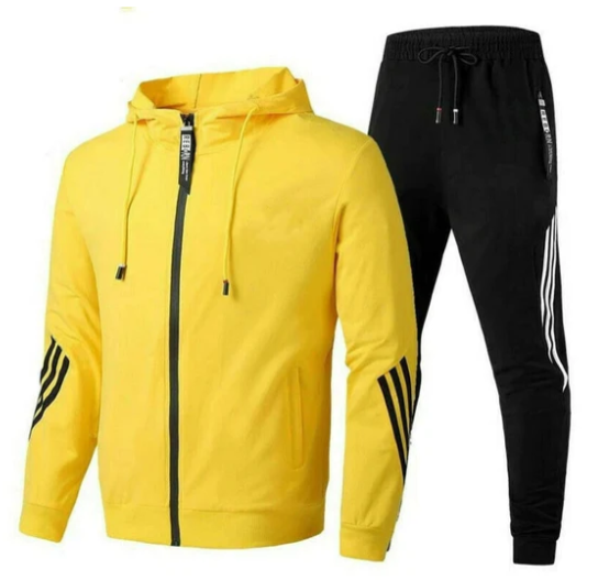 Langarm-Kapuzenpullover mit Reißverschluss und Jogginghose im Set
