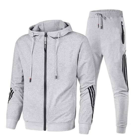 Langarm-Kapuzenpullover mit Reißverschluss und Jogginghose im Set