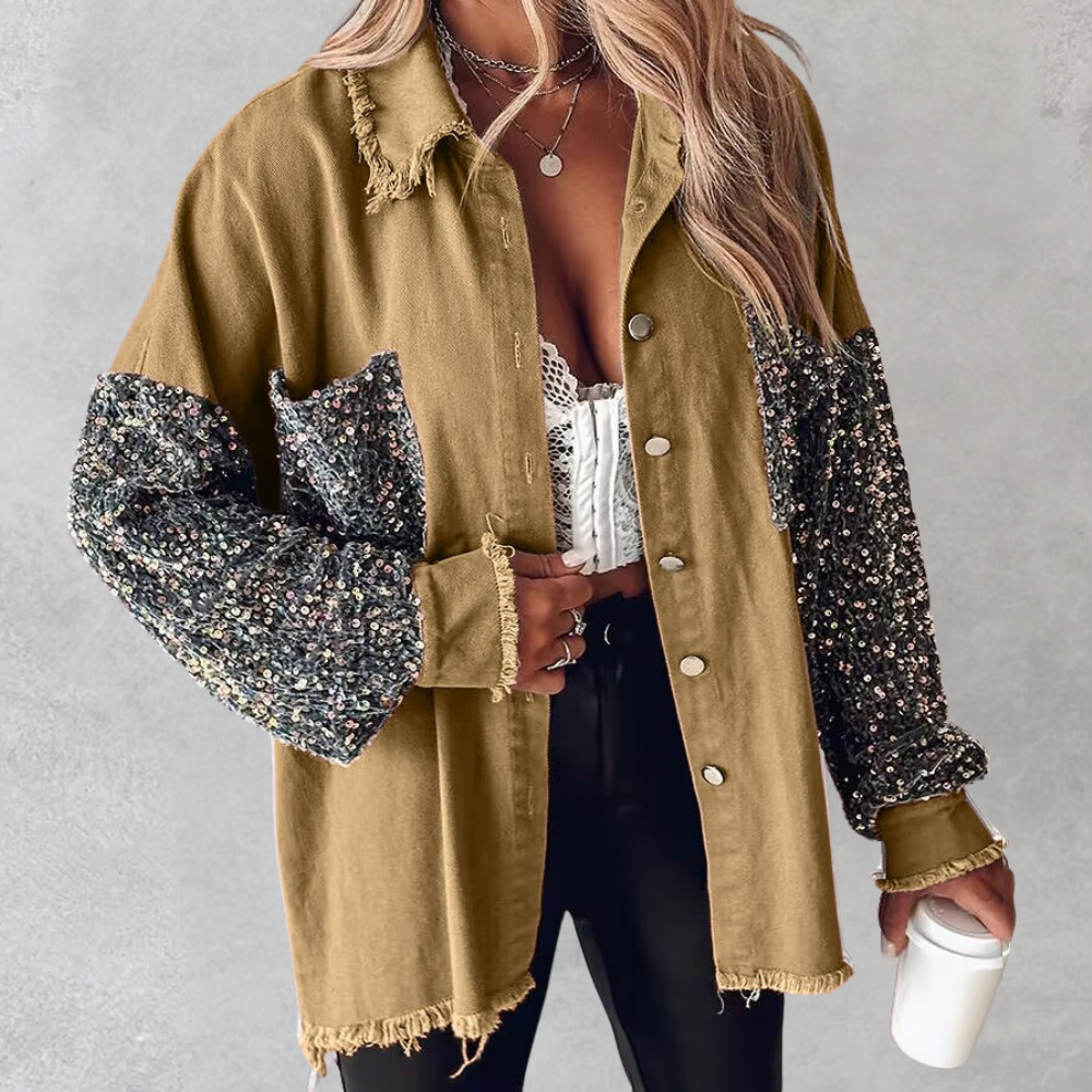 Elegantes Damen-Blazer mit Pailletten - Delilah