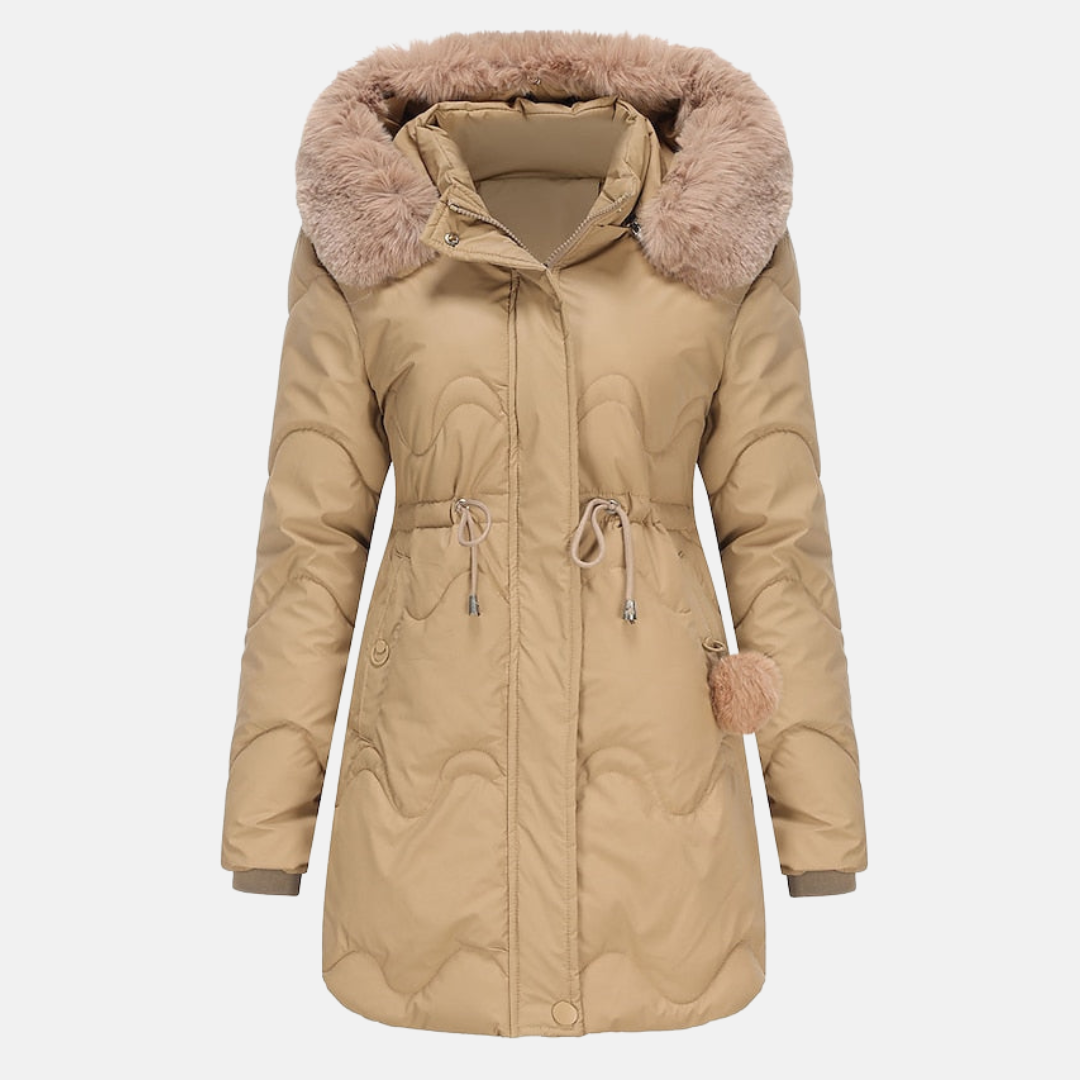 Krohn-e | Pelzjacke mit Abnehmbarem Kapuzen