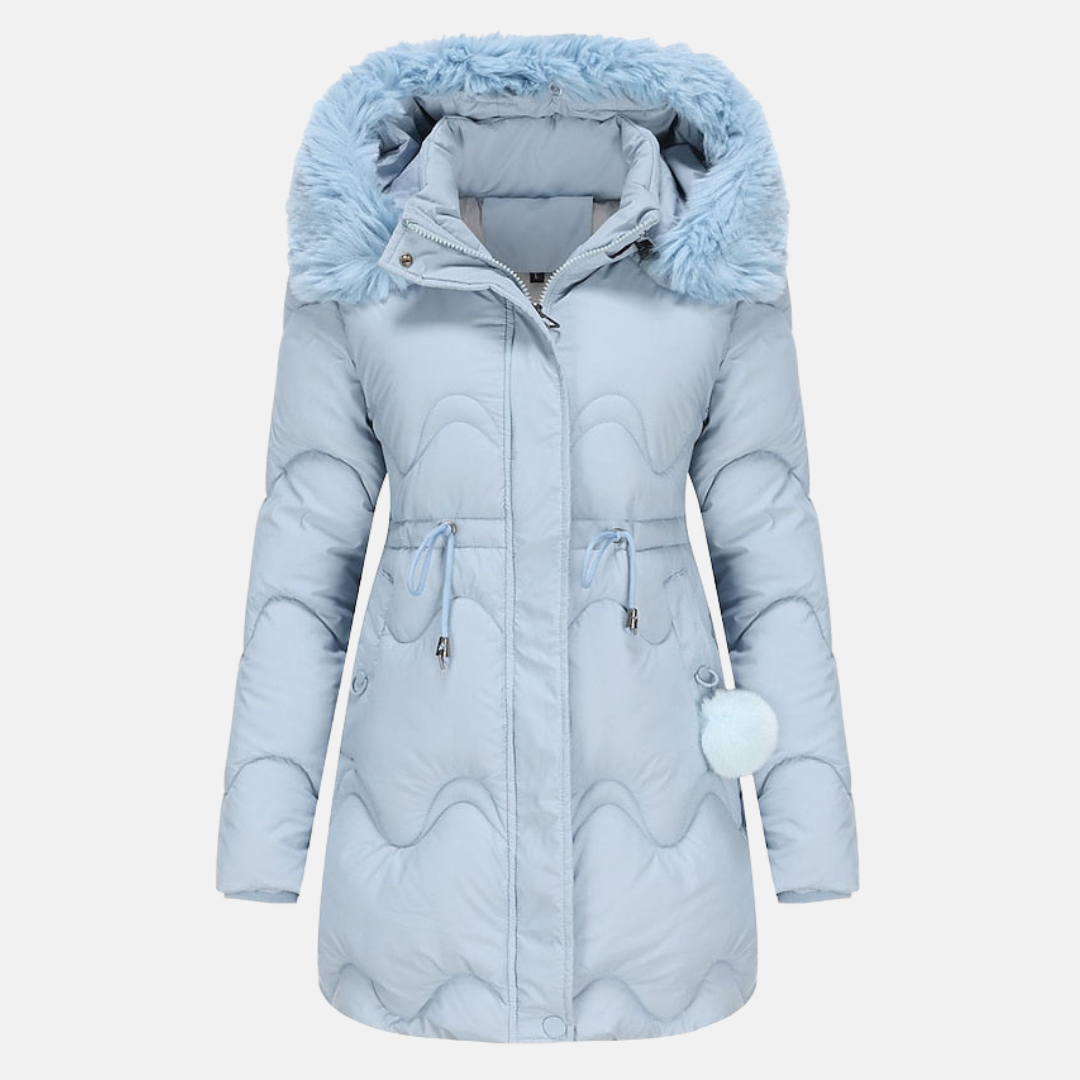 Krohn-e | Pelzjacke mit Abnehmbarem Kapuzen
