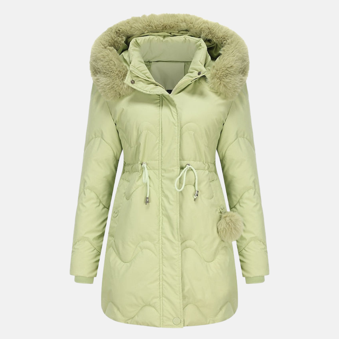 Krohn-e | Pelzjacke mit Abnehmbarem Kapuzen