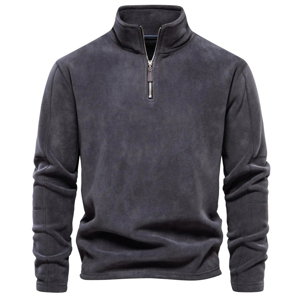 Herren-Fleece-Pullover mit Rollkragen