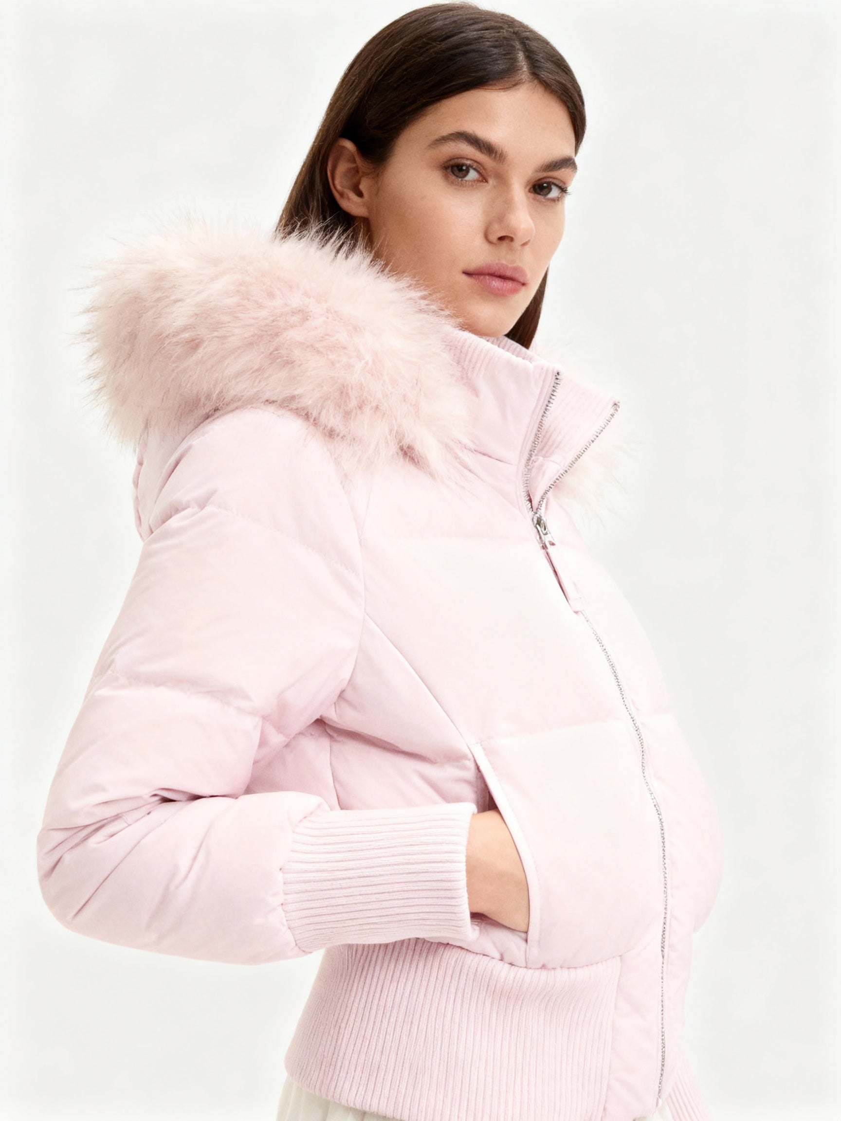 Damen Gestepptes Winterjacke – Warm, Leicht & Mit Abnehmbarer Kapuze | Krohn-e