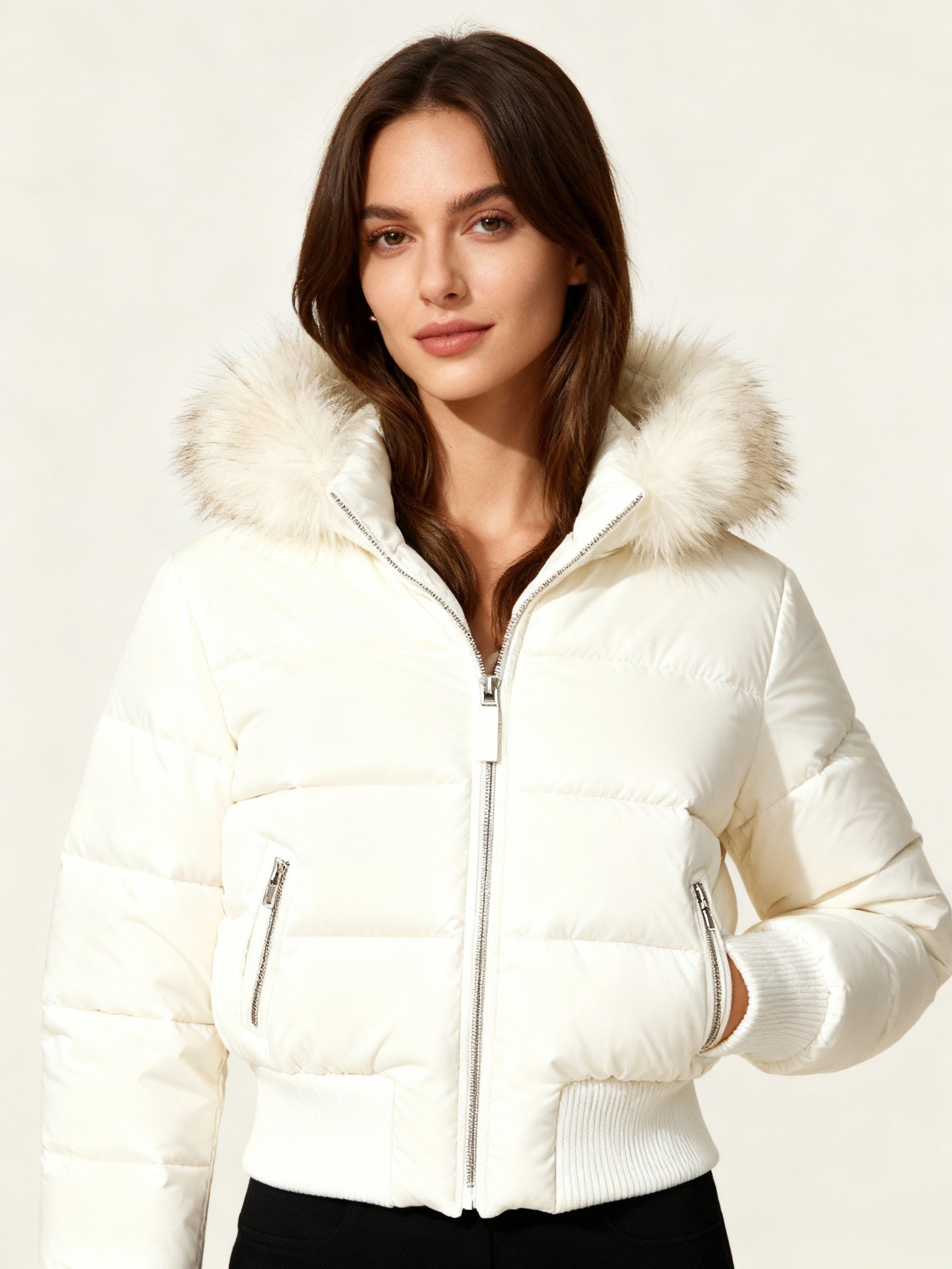 Damen Gestepptes Winterjacke – Warm, Leicht & Mit Abnehmbarer Kapuze | Krohn-e