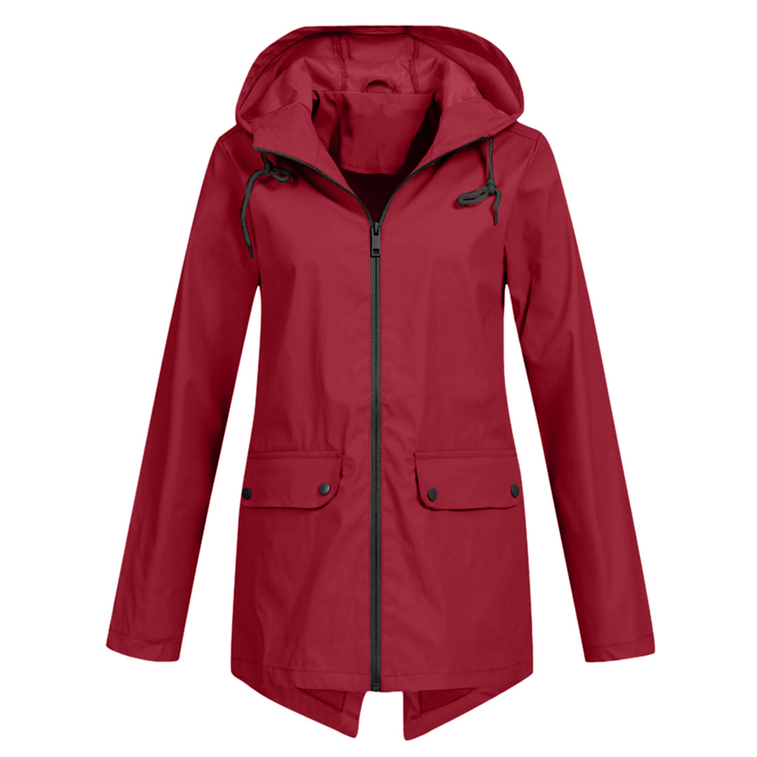 Eleganter, langer Regenmantel für Damen – Modell Isa