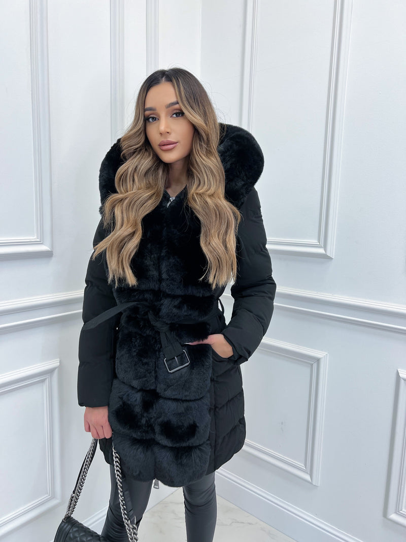 Krohn-e | Stylische Kapuzenjacke mit Gürtel