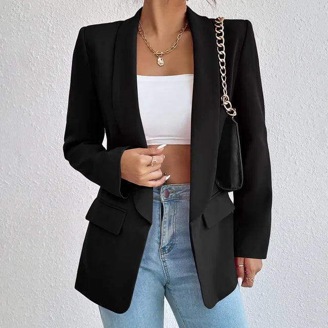 Krohn-e | Vittoria Damen Blazer Slim Fit Elegant