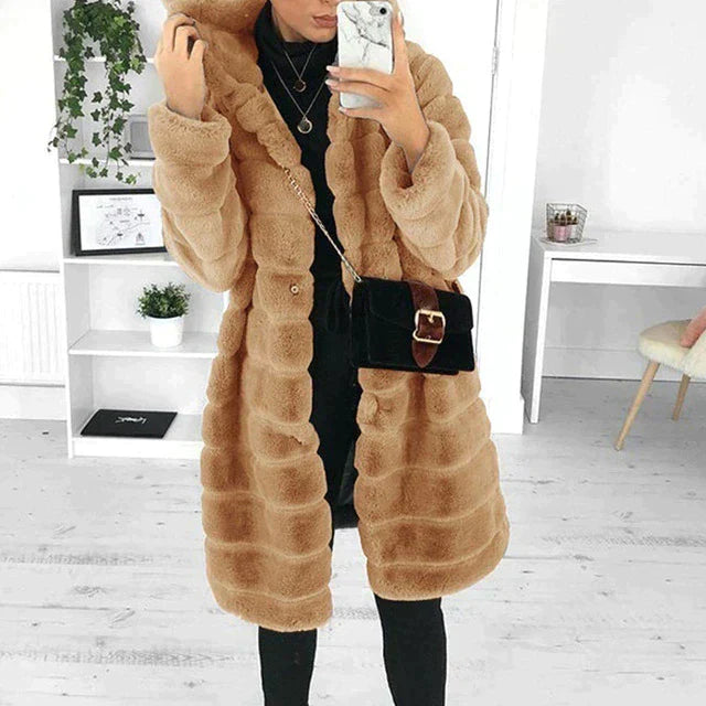 Krohn-e | Lang mit Knopfverschluss für Frauen Ideal für Den Winter