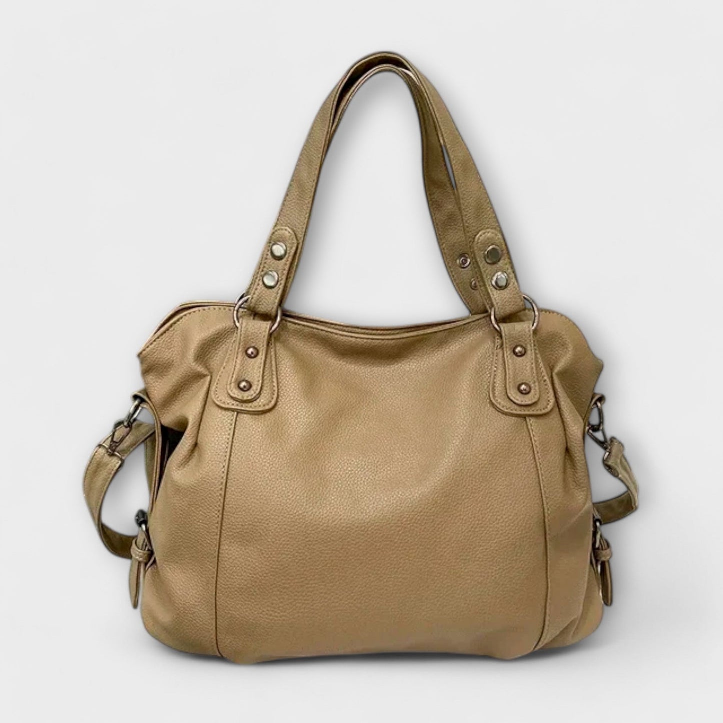 KROHN-E Damen Schultertasche Elegantes Design Vielseitig Braun