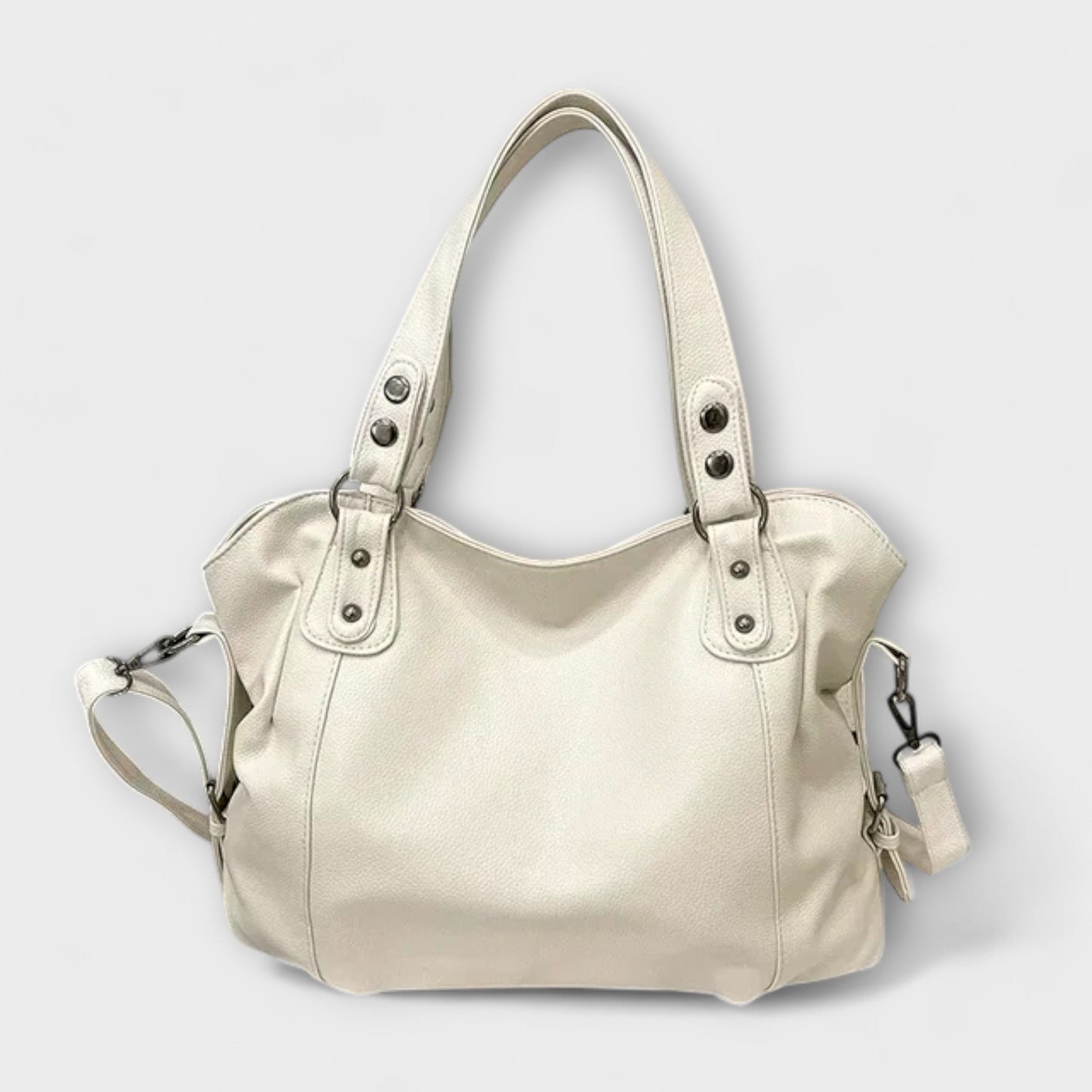 KROHN-E Damen Schultertasche Elegant Braun Vielseitig