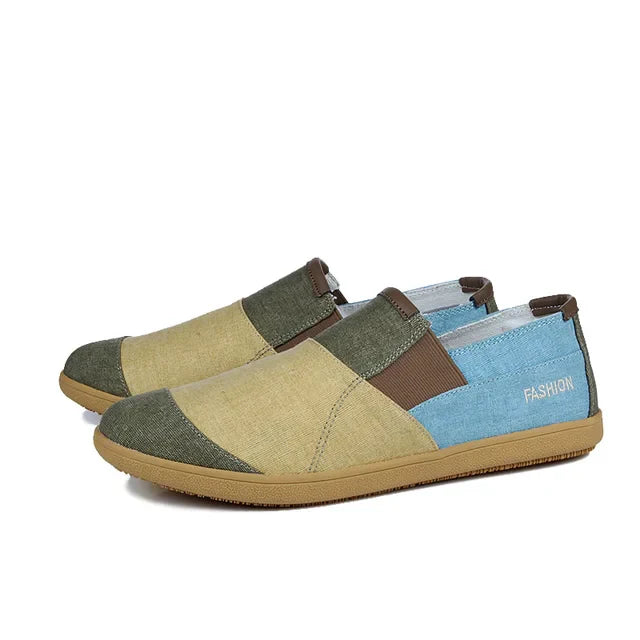 Neue Herren Loafers: Sommer-Flachschuhe im Farb-Mix