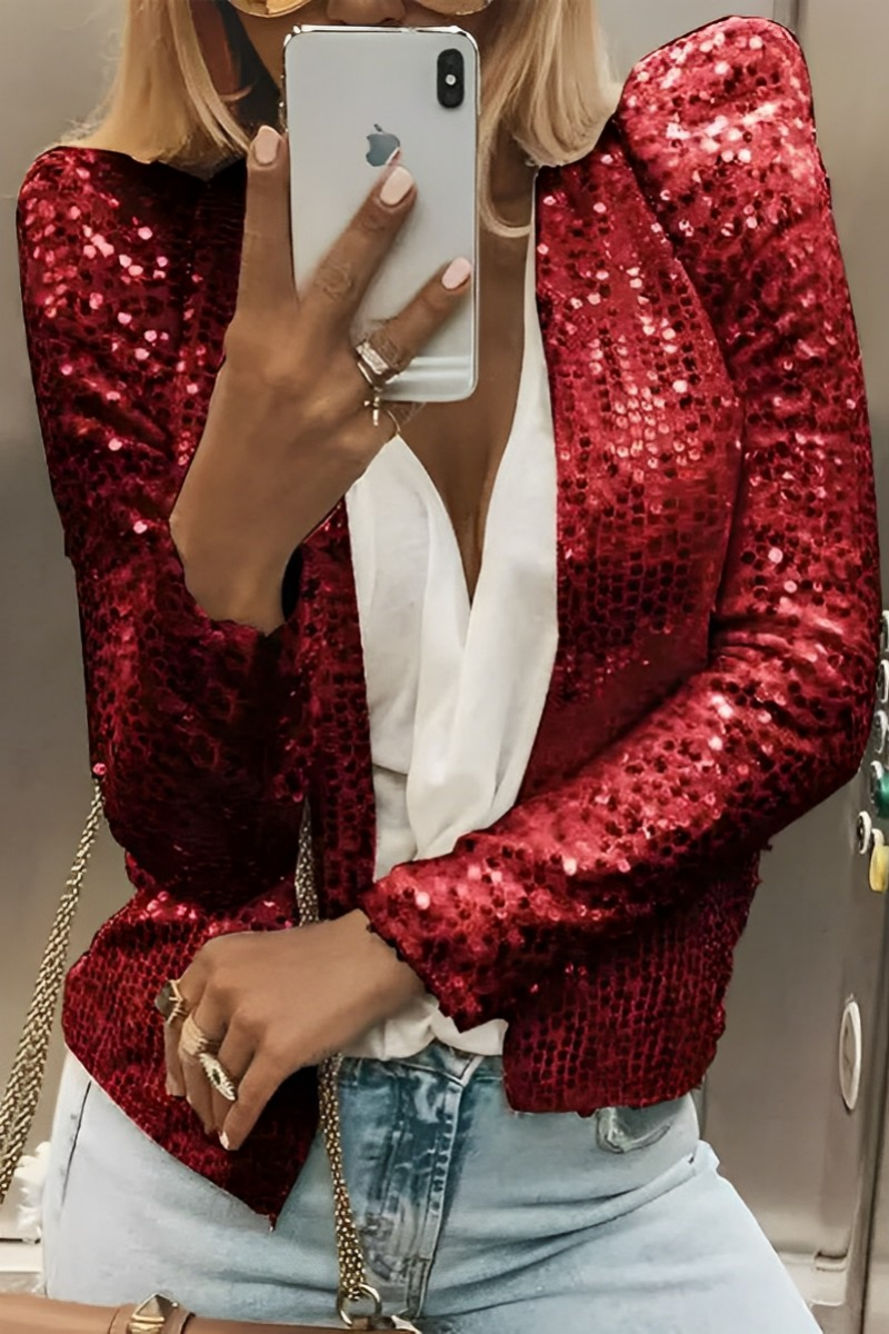 Filomena:  Robuste Paillettenjacke
