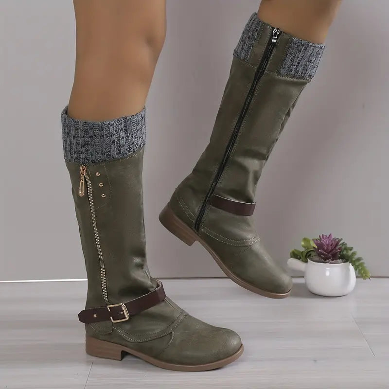 Elegante Damen-Stiefel in schönen, einfarbigen Designs von FIONNA