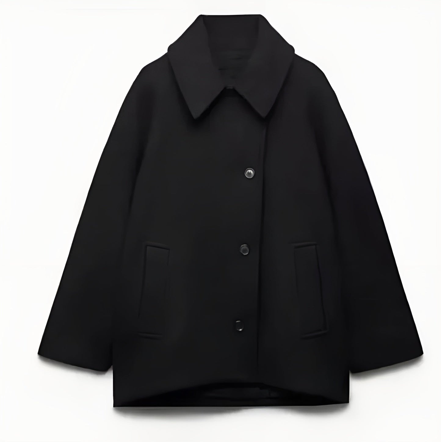 Krohn-e | Mantel - Oversized Fit - Wollmischung - Doppelt-Knöpfig - Reverskragen