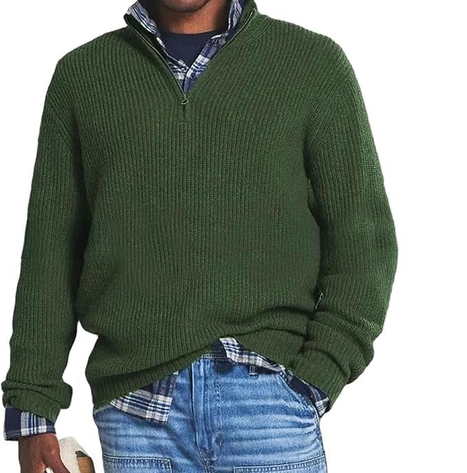 Casual Herren-Pullover aus Kaschmir mit Reißverschluss für Business