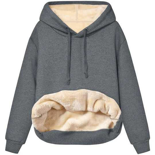 Eleganter Damen-Kapuzenpullover mit Fleecefutter von Fudus